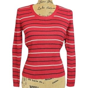 New York & Co Ribbed Knit Long Sleeve Sweater